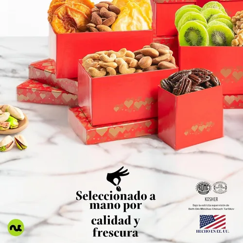 Vista 7 de NUT CRAVINGS - Cesta de regalo de frutas secas y nueces mixtas