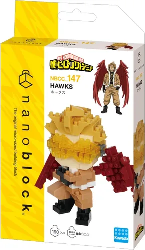 Vista 2 de nanoblock - My Hero Academia - Hawks, kit de construcción de la serie de colección de personajes