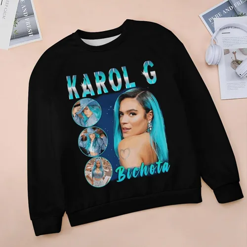 Vista 3 de PAPERBAGS Sweatshirt Womens Graphic Crewneck Long Sleeve Sweatshirts Casual Pullover Tops