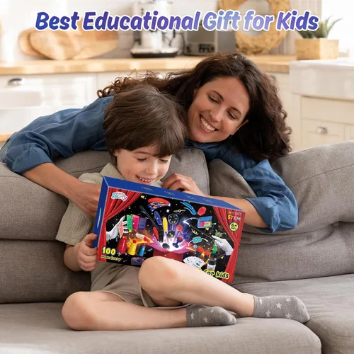 Vista 8 de Skirfy Kit de iniciación mágica: más de 100 trucos para niños de 6 a 10 años, incluye trucos de magia de dados, varita mágica
