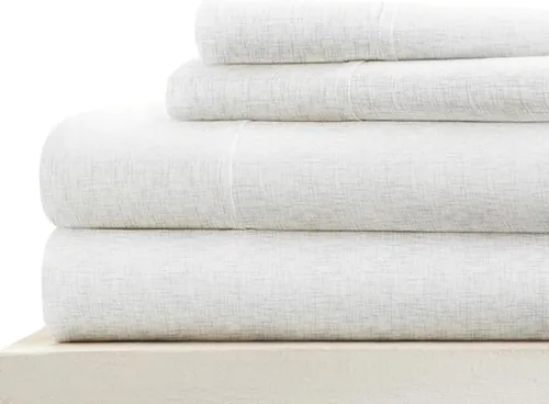 Vista 35 de Linen Market Juego de sábanas de 4 piezas tamaño matrimonial (gris claro cambray) – Duerme mejor que nunca con estas sábanas ultrasuaves y Cambray