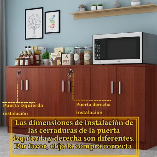 Vista 7 de Cerradura de gabinete de doble puerta con doble cerrojo [con llave igual] – Montaje lateral izquierdo, diámetro de perforación 3/4"/19mm para panel