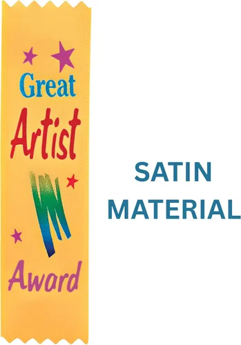 Vista 3 de Beistle Cintas de gran valor de premio de artista, 11/2 x 61/4 pulgadas, paquete de 30