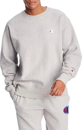 Vista 21 de Champion - Sudadera con cuello redondo para hombre, tejido invertido, sudadera de forro polar pesado para hombre Negro