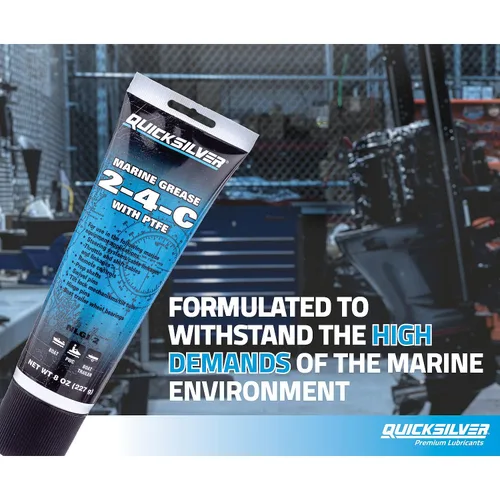 Vista 2 de Mercury Marine Quicksilver 2-4-C Lubricante multiuso Marine Grease, 8 oz.
