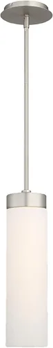 Vista 4 de WAC Lighting dweLED, colgante LED Elementum de 16 pulgadas 3000K en níquel satinado
