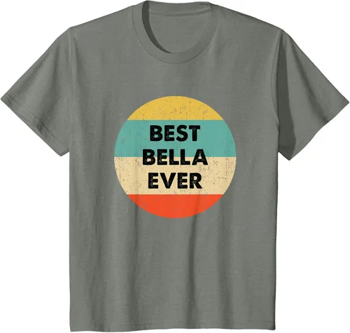 Vista 86 de Bella Name - Camiseta, Negro, S