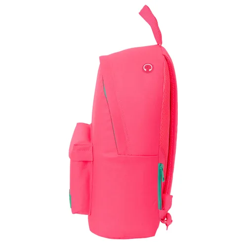Vista 5 de Mochila para Portátil Nait Nait Fluor Rosa 31 x 41 x 16 cm