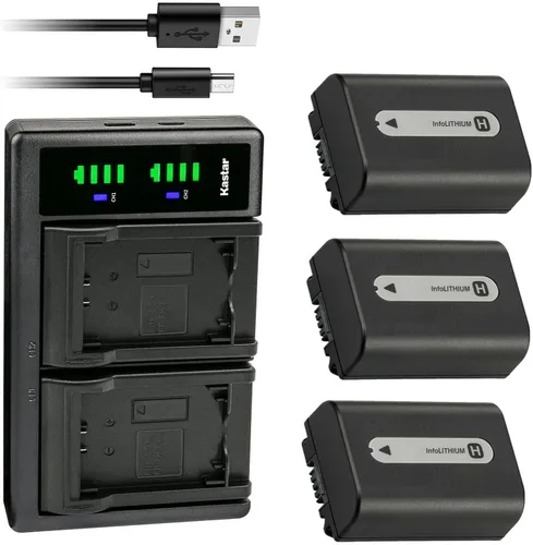 Vista 6 de Kastar NP-FH50 LTD2 USB Battery Charger Replacement for Sony DCR-SR36, DCR-SR37, DCR-SR38, DCR-SR40, DCR-SR42, DCR-SR45, DCR-SR46, DCR-SR47