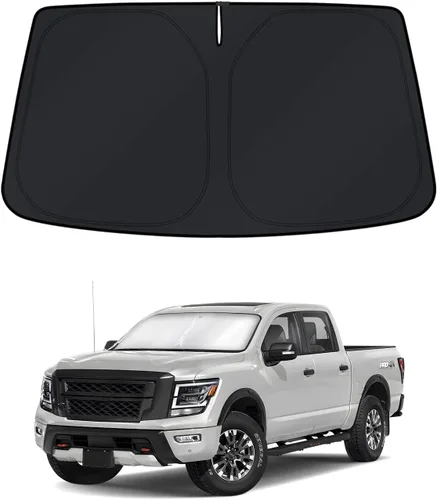 Vista 120 de KUST - Parasol plegable para parabrisas para BMW X1 E84, accesorios 2011 2012 2013 2014 2015, protector de visera de sol ajustable que bloquea