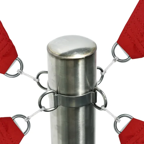 Vista 4 de Amgo Paradise - Accesorios para poste de vela para toldo, abrazadera de anillo en D para toldos de alta resistencia, postes de repuesto versátiles