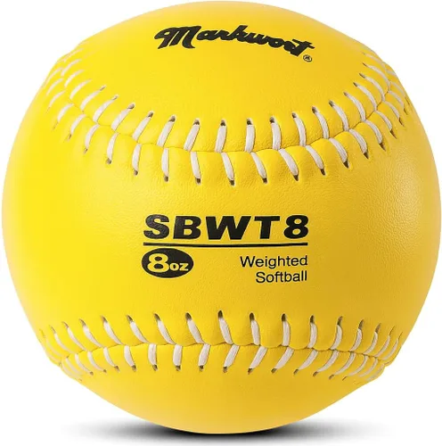 Vista 2 de Markwort Funda de cuero con peso de 12 pulgadas para softballs