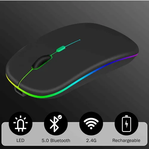 Vista 3 de UrbanX Ratón recargable Bluetooth para Lenovo ThinkPad E15 Gen 2, mouse inalámbrico Bluetooth diseñado para portátilPCMaciPad
