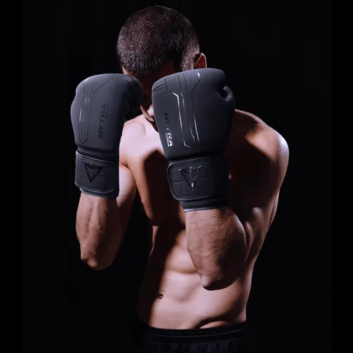Vista 3 de Mytra Fusion Boxing Gloves Included with Free Hand Wraps Punching Gloves MMA Training Muay Thai Gloves Men & Women Kickboxing Gloves