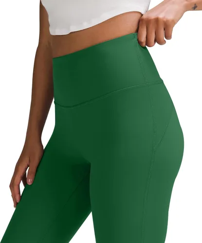 Vista 7 de Unthewe Leggings acampanados de cintura alta para mujer, control de abdomen, pantalones casuales para yoga, entrenamiento, gimnasio