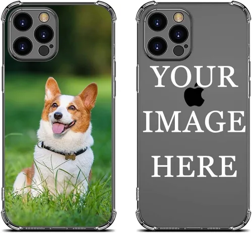 Vista 29 de Funda de teléfono con foto personalizada para iPhone 14 de 6.1 pulgadas, funda de TPU suave personalizada con absorción de golpes para iPhone 14