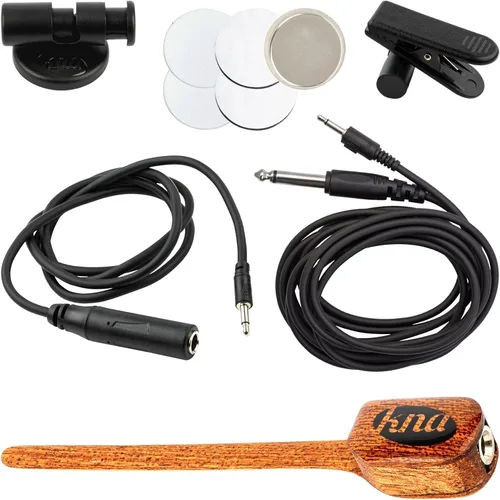 Vista 7 de KNA SG-1 Pastilla piezoeléctrica montada en puente para guitarra acústica, cuerda de acero, tono natural, país, folk, rock, ligero, desmontable