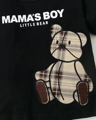 Vista 29 de Conjunto de ropa de verano para bebé y niño, camiseta de manga corta de algodón, pantalones cortos de dinosaurios, conjunto de ropa para niño