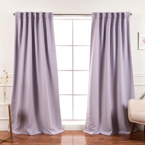 Vista 36 de Best Home Fashion Paneles de cortinas opacas de alta calidad, con aislamiento térmico sólido, cortinas opacas para tratamiento de ventanas