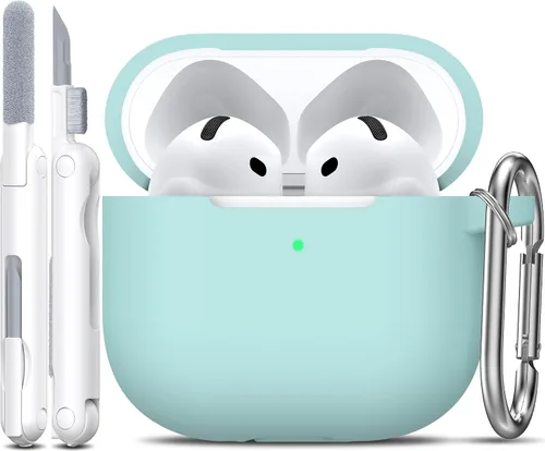 Vista 153 de R-fun for AirPods 2nd/1st Case Silicone Cover, Banana Violet Violeta plátano