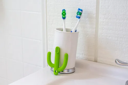 Vista 2 de Bizzu Cepillo de dientes de silicona para bebés de 0 meses - Masajeador suave de encías para bebés con múltiples texturas, silicona de grado