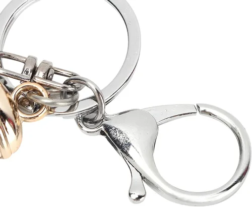 Vista 8 de Llavero de ojo malvado, llavero de mano Hamsa, llavero brillante para mujeres y niñas, llavero plateado de mal de ojo, llavero de plata de Fátima