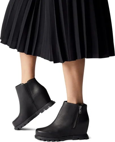 Vista 6 de SOREL Joan of Arctic Wedge III - Botas de cuña de cuero impermeables para mujer