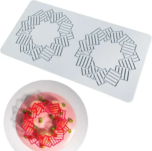Vista 15 de Molde de silicona con estampado 3D de copos de nieve huecos para pastel de chocolate y caramelo para decoración de cupcakes