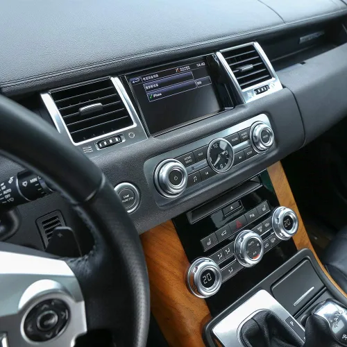 Vista 3 de Marco de navegación ABS para Land Rover Range Rover Sport RR Sport 2010-2013, Negro