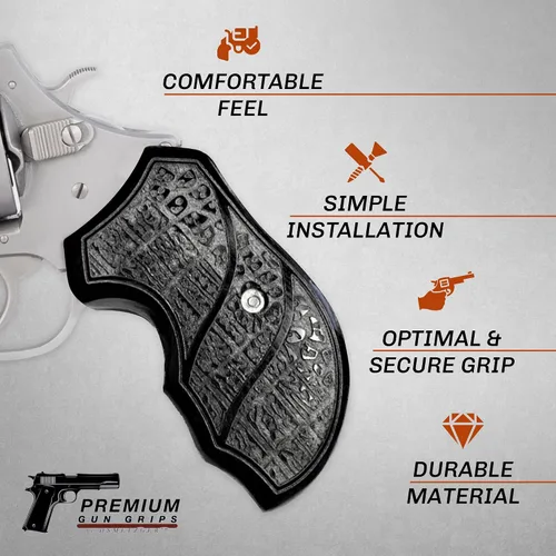 Vista 2 de Empuñaduras Premium Charter Arms — Empuñaduras de Reemplazo Duraderas y Cómodas para Modelos Charter Arms
