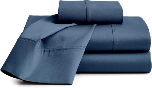 Vista 9 de Sábanas de cama 100% algodón orgánico de bolsillo extra profundo, tamaño individual, color burdeos, sábanas orgánicas de 1000 hilos, sábanas