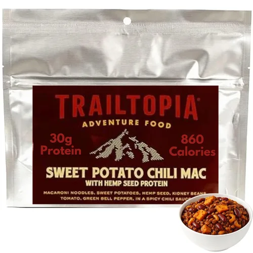 Vista 18 de Trailtopia Burrito de carne y frijoles negros, cena de senderismo liofilizada, sabor delicioso, preparación rápida y fácil, ligera, perfecta