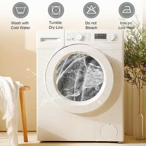 Vista 7 de VClife Fundas de sofá para sofá, fundas de sofá antideslizantes para perros, fundas de sofá lavables para sofá de 3 cojines con borla, fundas