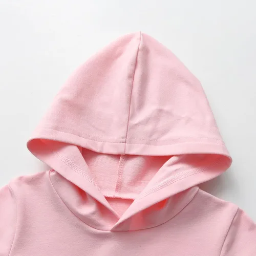 Vista 5 de Rebey Conjunto de sudadera con capucha y pantalones de manga larga para bebés y niños pequeños