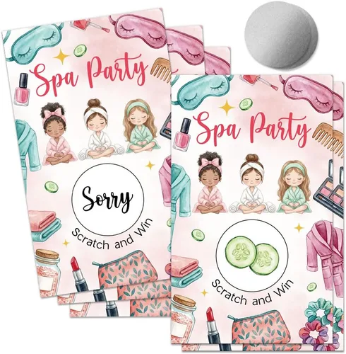 Vista 13 de 50 Psc Tarjetas de juego Casino para rascar, divertidas tarjetas de rascar de noche de casino para fiesta de apuestas, fiesta de cumpleaños, boletos