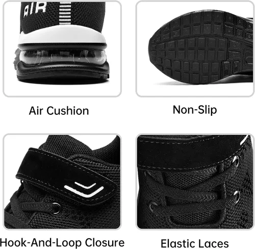 Vista 3 de PERSOUL Air Shoes - Zapatillas para niños y niñas, deportivas, para atletismo, gimnasio, correr