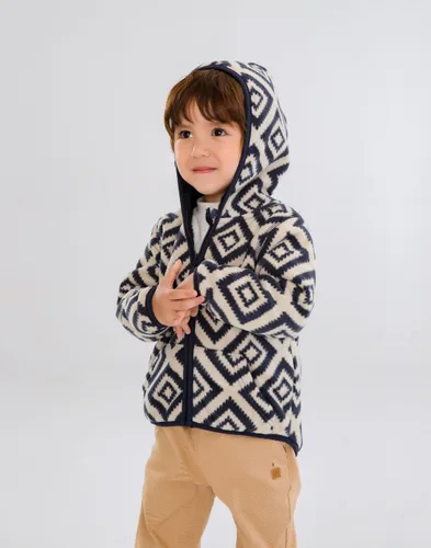 Vista 3 de Chaqueta de forro polar ligera con capucha para bebés, niños y niñas