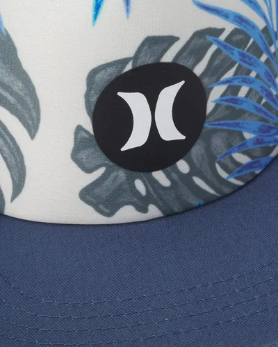 Vista 2 de Hurley Gorra plana de béisbol para hombre, One & Only Square Snap-Back Trucker Hat