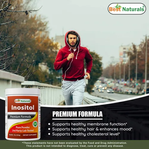 Vista 4 de Best Naturals Polvo de inositol 1 Lb y L-teanina 200mg