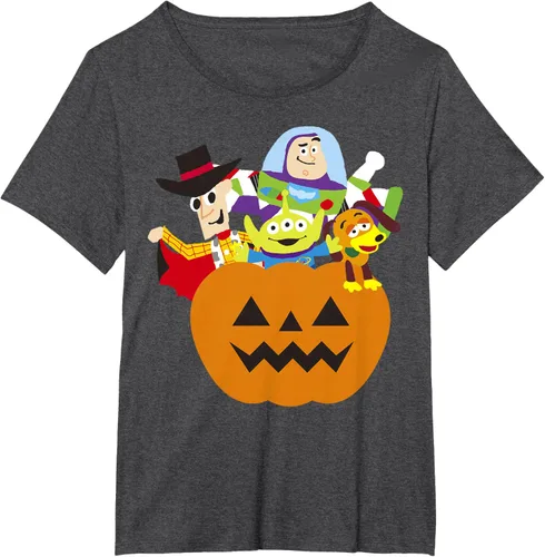 Vista 16 de Disney Pixar Toy Story - Camiseta de calabaza de Halloween, Negro