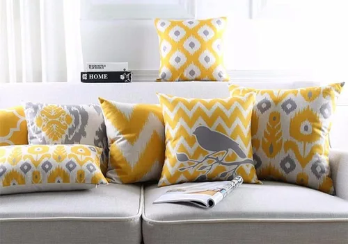 Vista 15 de Modern Homes Fundas de almohada en blanco y negro de 16 x 16 pulgadas; fundas de cojín 100% algodón para sofá y cama; fundas de cojín en blanco
