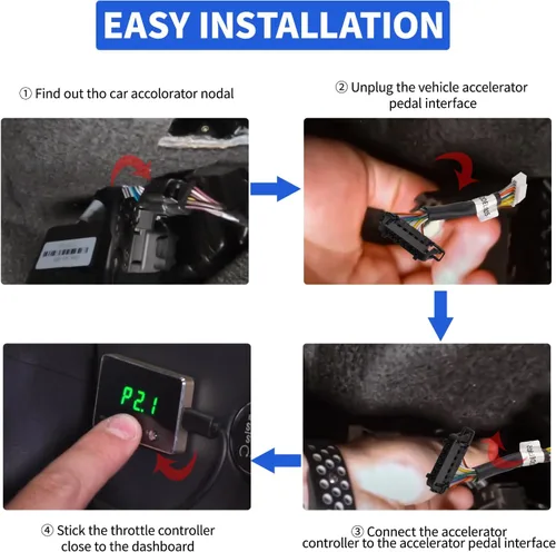 Vista 6 de Controlador de Respuesta del Acelerador, Pedal de Acelerador Electrónico Inteligente de 9 Modos y 9 Unidades para Carreras para Audi Bentiey PORSCHE