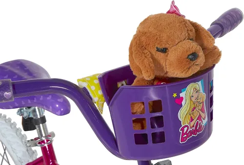 Vista 7 de Dynacraft Barbie 12, 16, 18-inch Girls' Bike for Kids Ages 3-9 Years - Fun and Stylish Design, Sturdy and Durable, Perfect for Kids Learning to