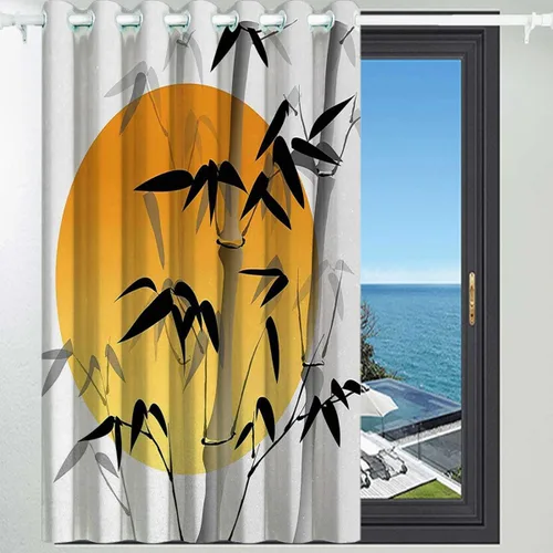 Vista 3 de Cortinas acústicas de bambú personalizadas, decoración de pared, bloqueador de ruido, cortinas para cuartos separados, cortinas para sala de estar