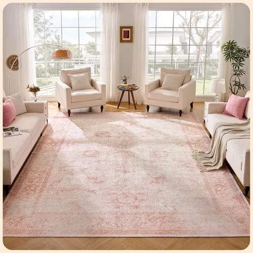 Vista 111 de Istana Alfombra larga antideslizante de 2.5 x 8 para el hogar, para pasillo y cocina, lavable, sedosa y suave al tacto, elegante, color azul y marfil