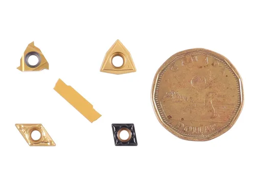Vista 8 de Accusize Industrial Tools 2 piezas de cada tipo de insertos de carburo para 2387-2004, recubierto de CVD y recubierto de estaño, total 10 piezas