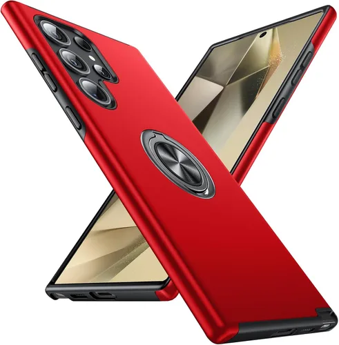Vista 22 de Anqrp Funda para Samsung Galaxy A53 con soporte de anillo, color negro