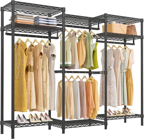 Vista 11 de VIPEK V5i Perchero de Ropa Armarios de Dormitorio Organizador de Closet Independiente, Closet Guardarropa Portátil Perchero de Ropa Resistente con 8