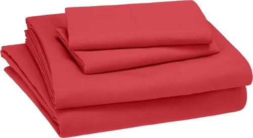 Vista 12 de Amazon Basics Juego de sábanas para niños de microfibra ligera, suave y fácil de lavar, 3 piezas, tamaño Twin, Aqua brillante, diseño sólido