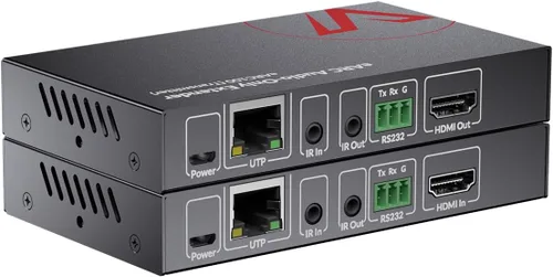 Vista 7 de Extensor de audio eARC de acceso AV de 330 pies, envía Dolby Atmos desde TV a receptor a través de Cat5e/6, compatible con ARC, control IR/CEC